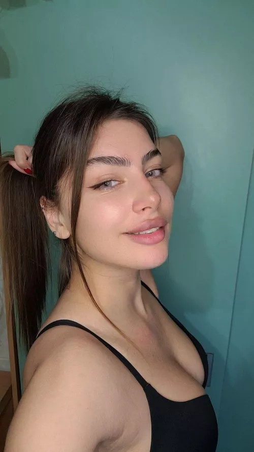 im already holding my hair for you, always ready