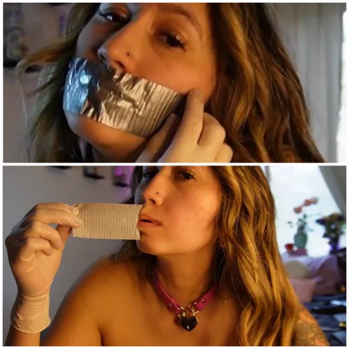 It’s hot seeing the tape glued to @Lunarose9292 ‘s lips 🥵🥵🥵