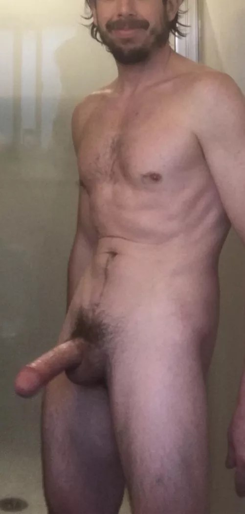 Join a horny dad in the shower?