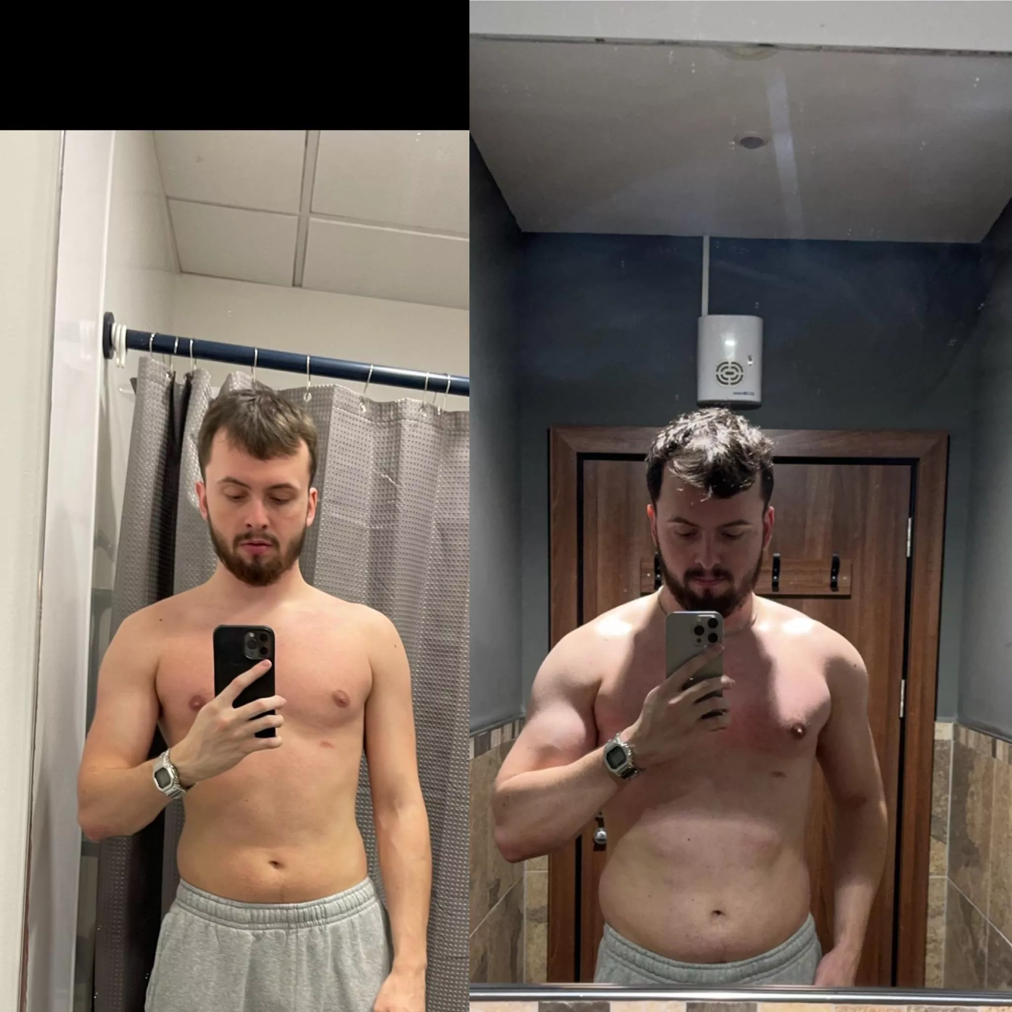 Just one year of progress! 😃 Happy with the shoulders