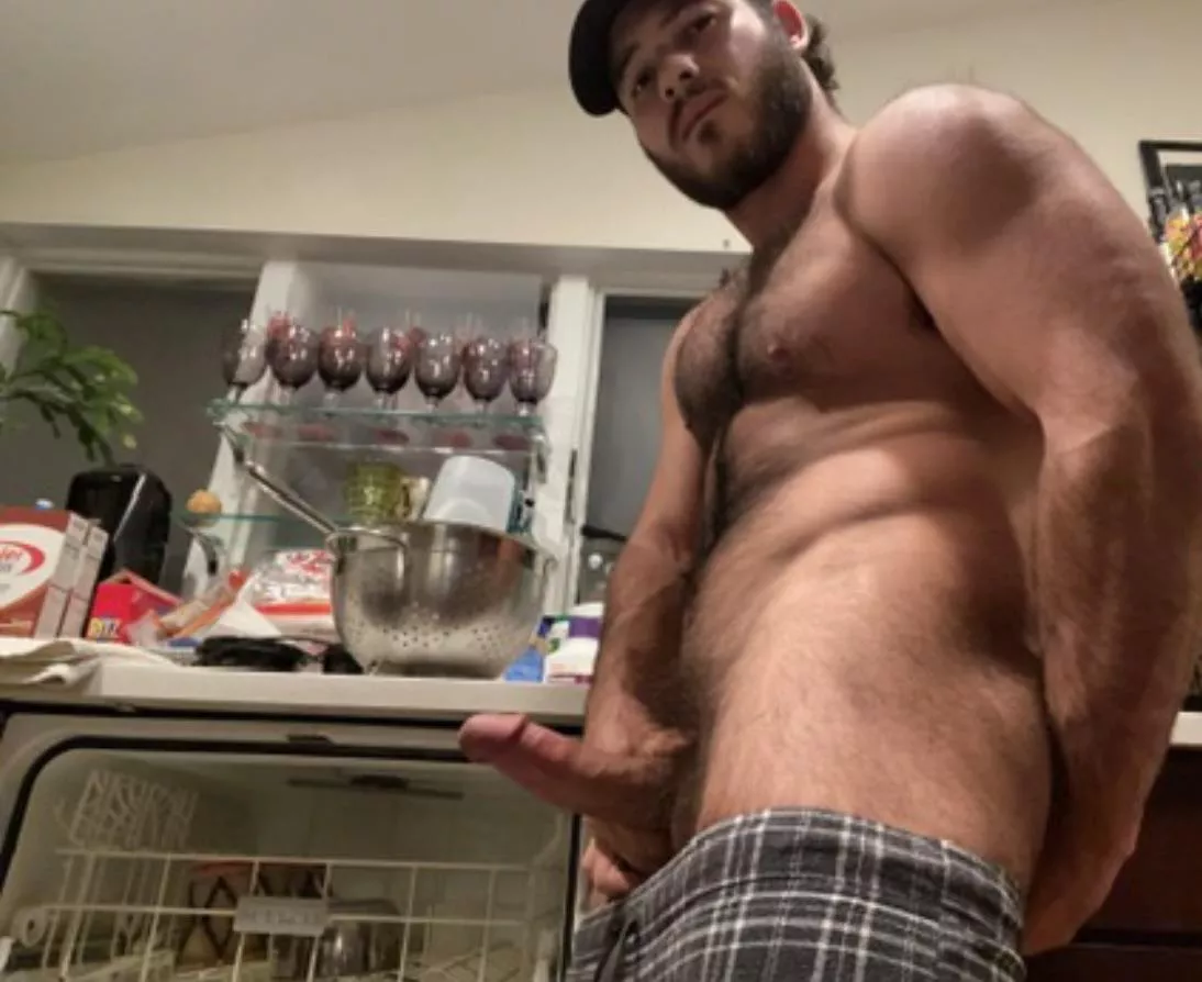 Just washing some dishes 😈