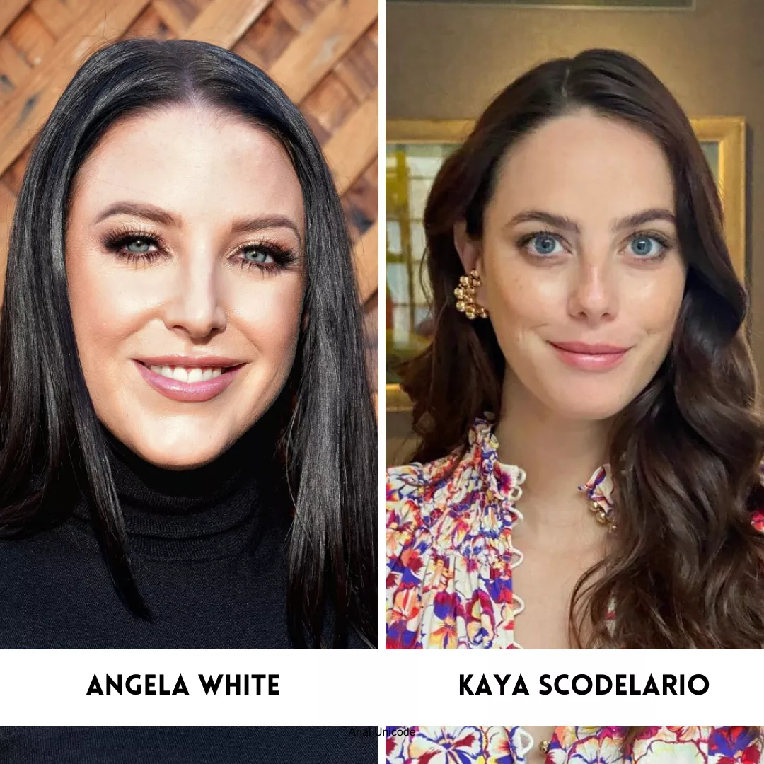 Kaya Scodelario from the Maze Runner series looks similar to Angela White