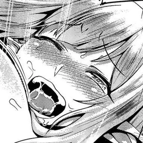 LF Mono Source: 1girl, ahegao, breasts, close-up, face, furrowed brow, half-closed eye, heart-shaped pupils, large breasts, light hair, nose blush, one-eye closed, open mouth, parted bangs, pointy ears, portrait, saliva trail, sidelocks, sweat, tears, te