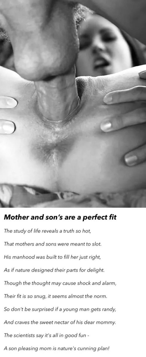 Mother and son's are a perfect fit