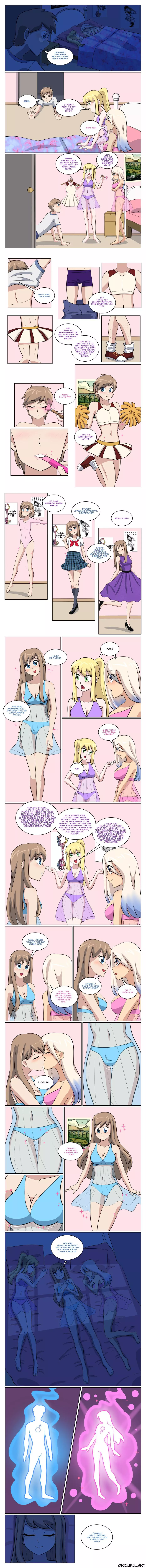 Releasing the girl within- TG Comic- By Ascubis