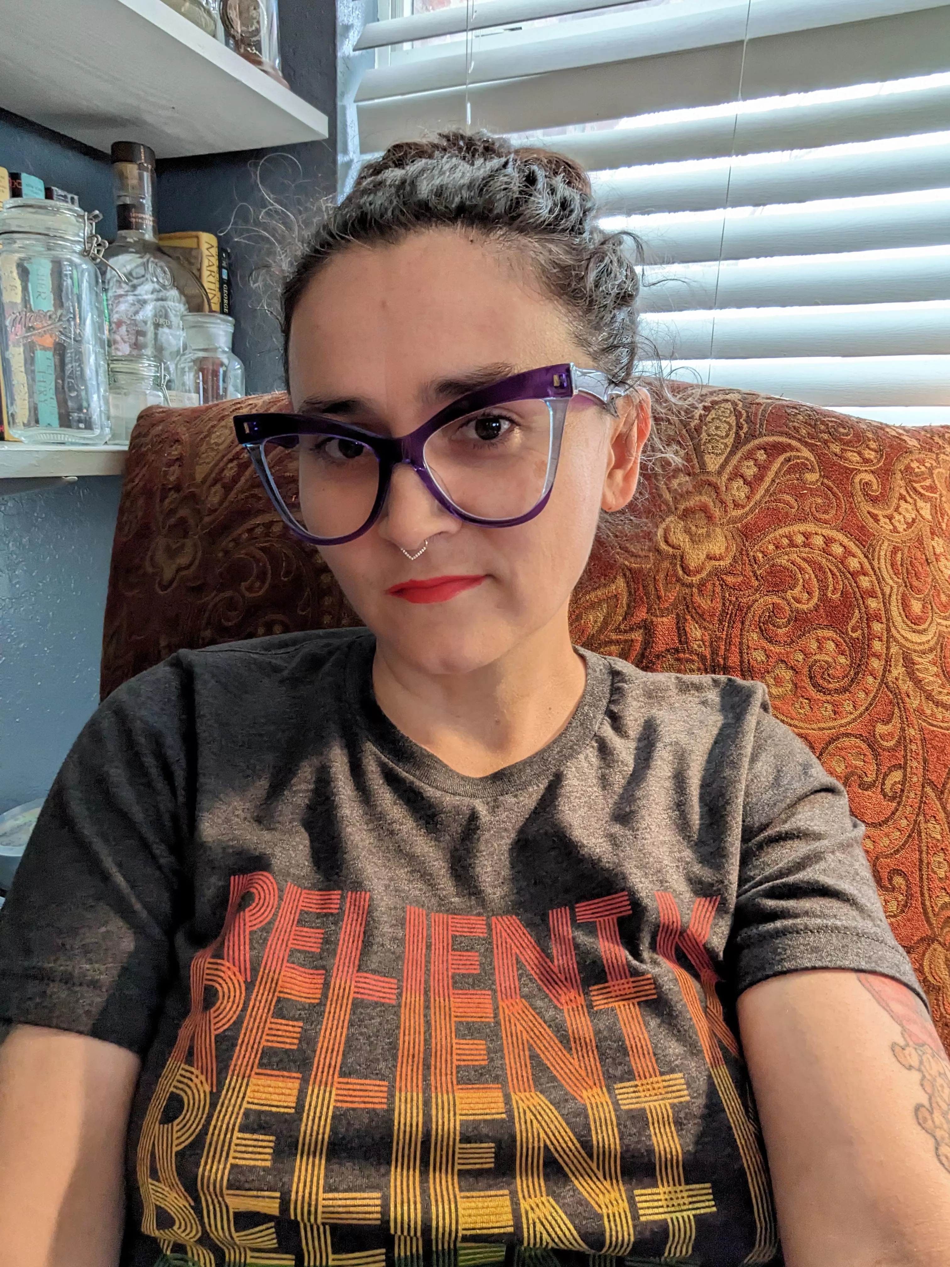 Relient K and purple glasses.