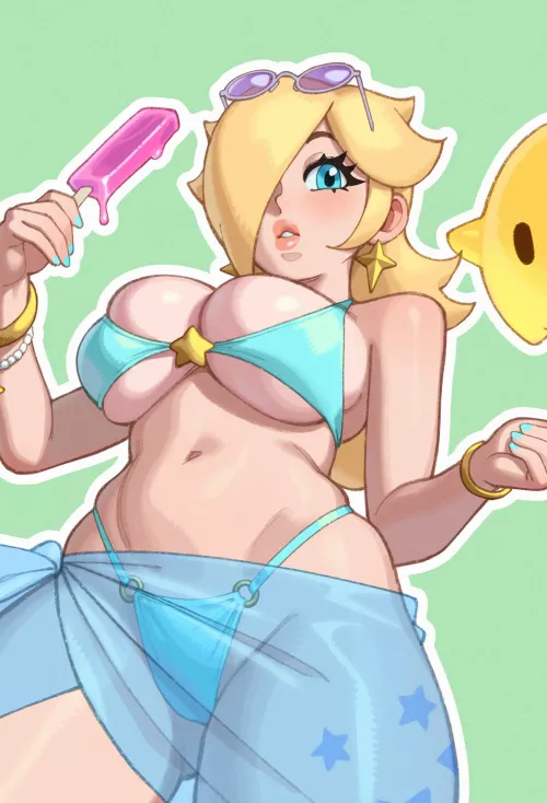 Rosalina enjoying her summer [Super Mario Bros]
