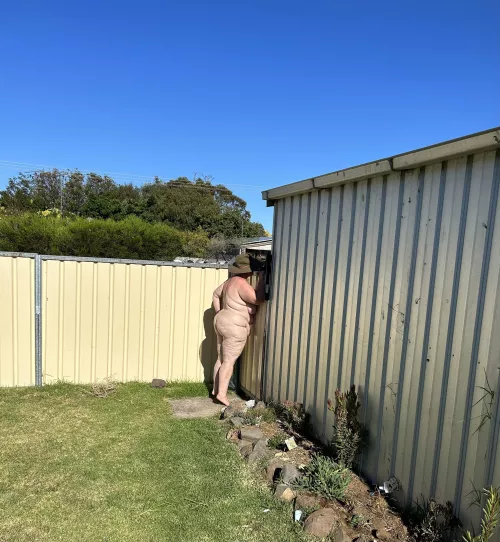 Taking some pictures outside just checking who’s watching cum and have a look