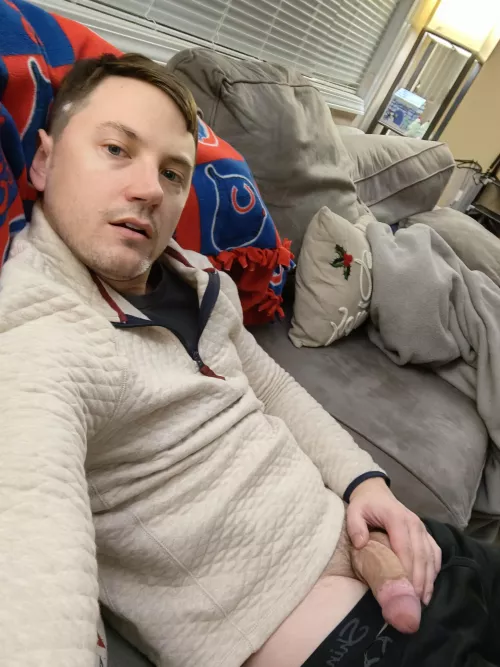 There is a spot for you on the couch