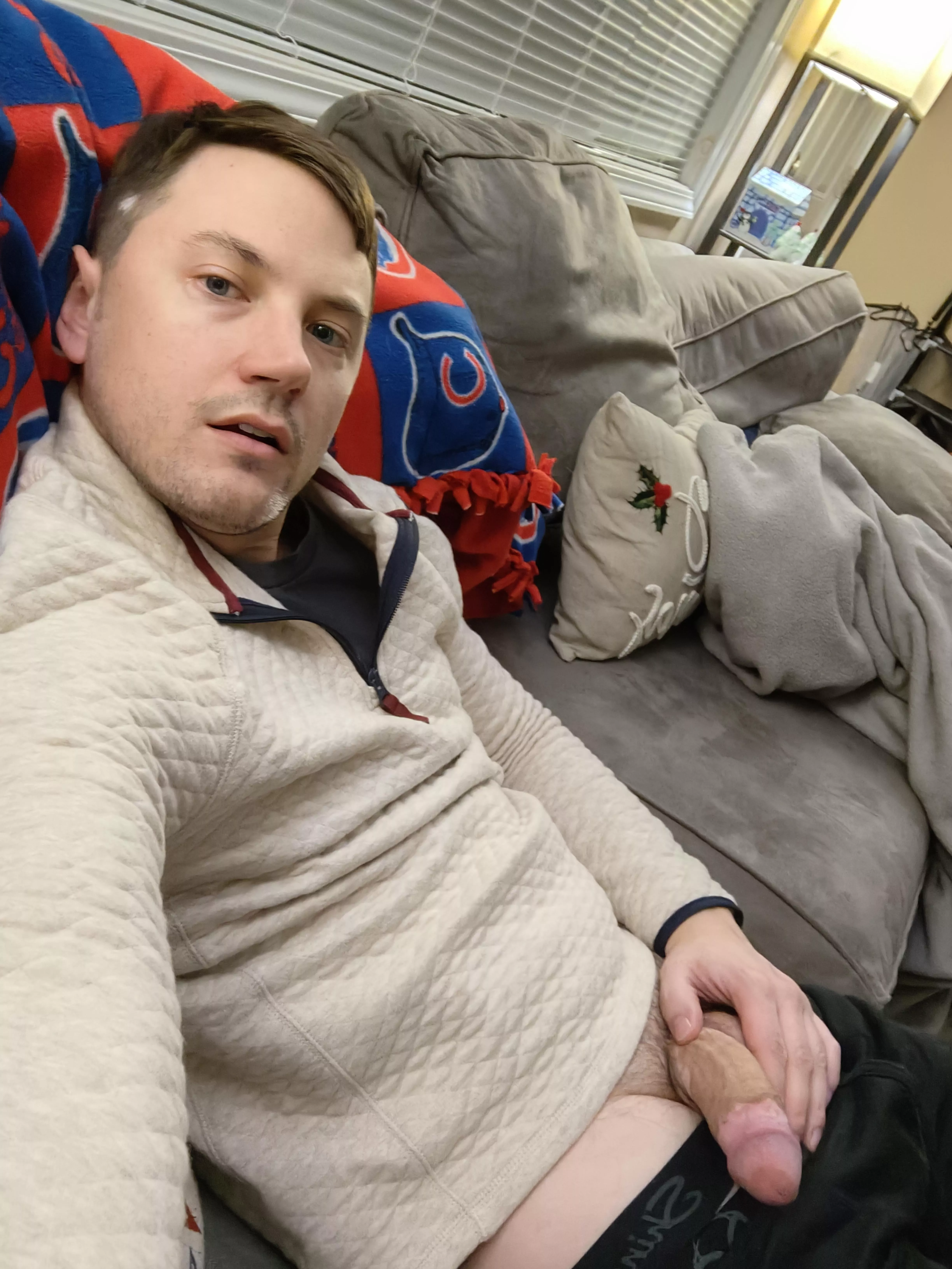 There is a spot for you on the couch