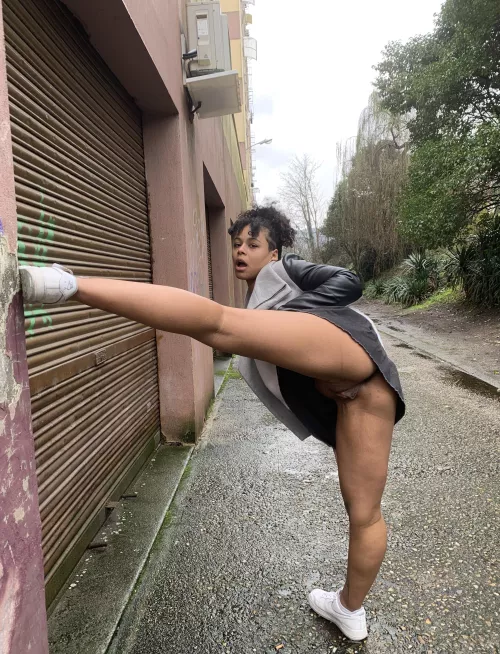 Walking with me is always a little crazy