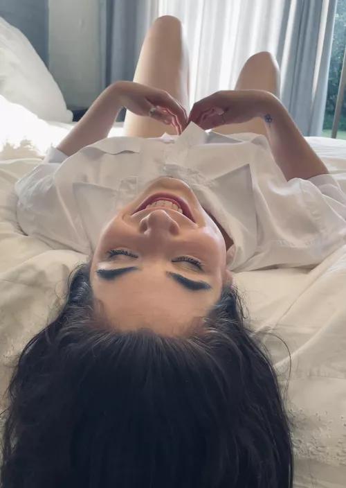 We both know this act of innocence is just that…