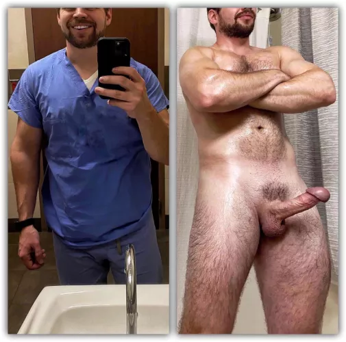 What patients see vs. what y’all get to see😏