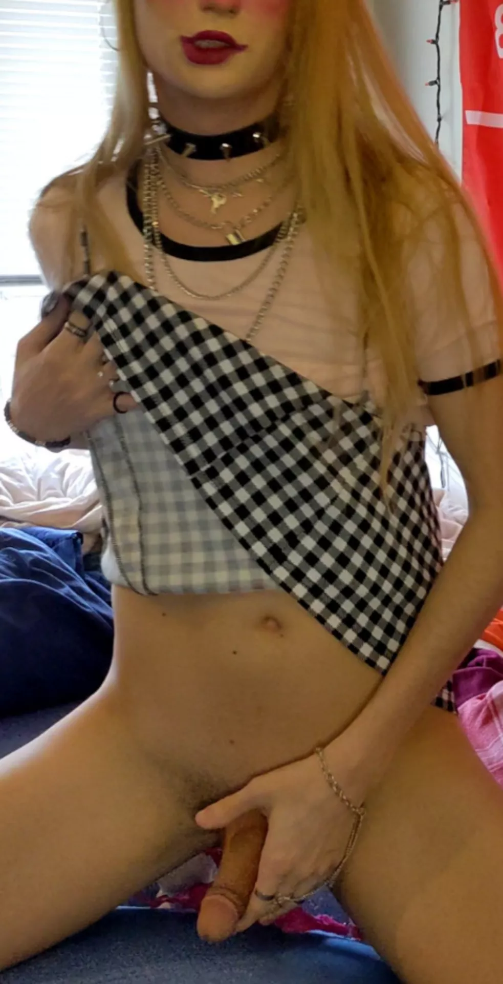 Would you have your hands under my skirt while we makeout?