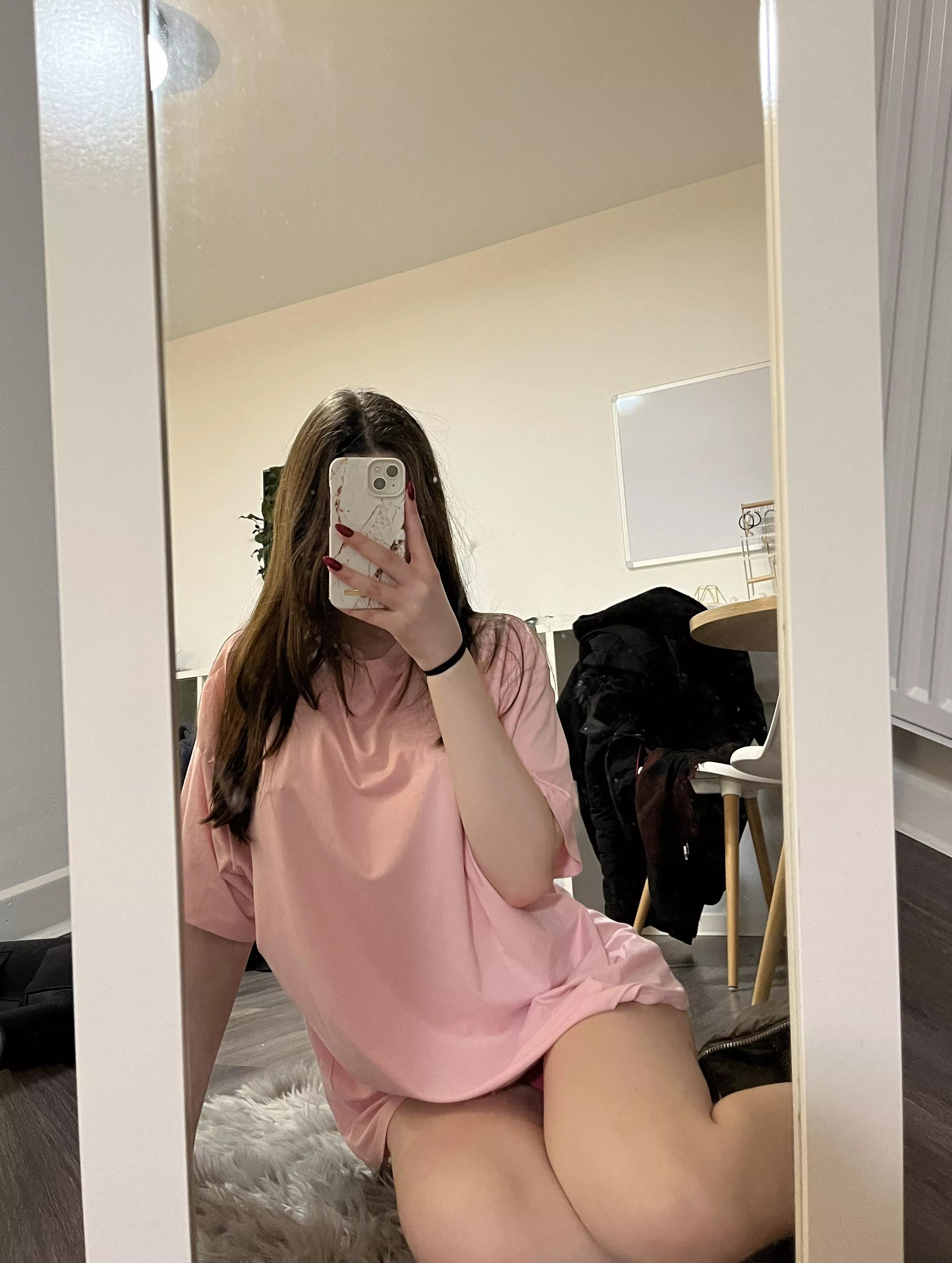 You walk in on me and we're alone, would you try to get me in bed