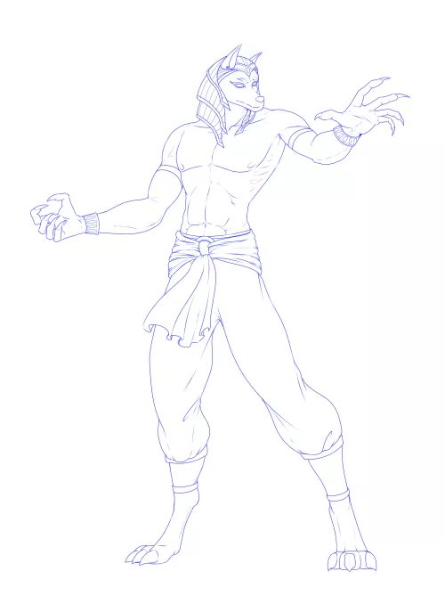 Bit of insight from a non-furry trying to draw my partner's furry (fursona maybe?)