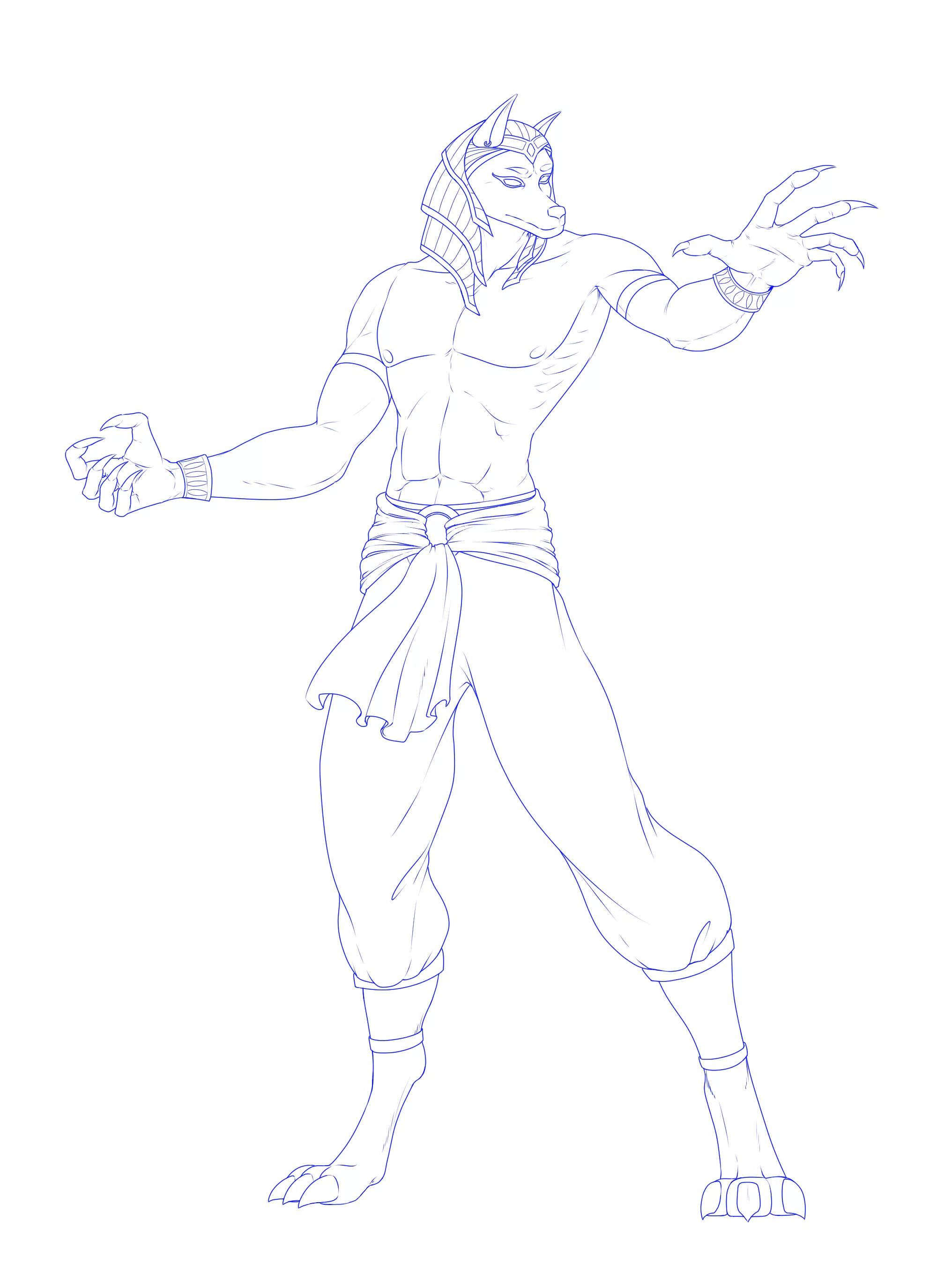 Bit of insight from a non-furry trying to draw my partner's furry (fursona maybe?)