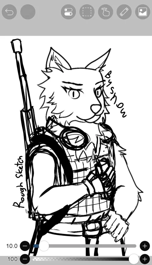 Character Rough Sketch of upcoming next project art