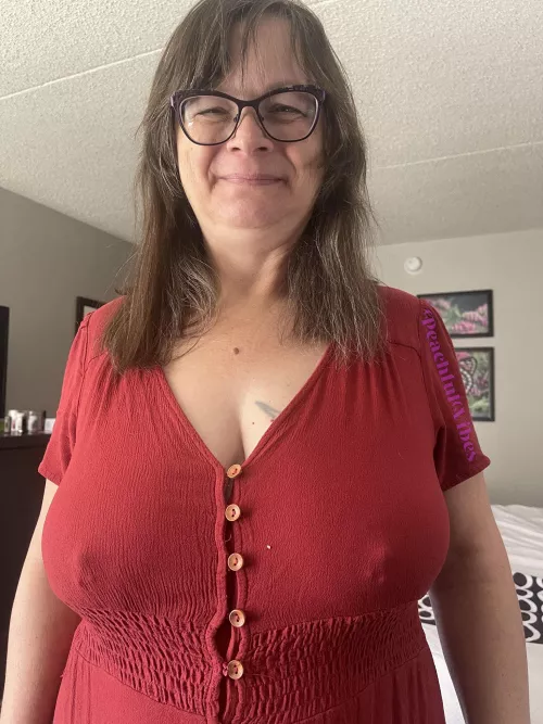 Don't need my glasses to see these buttons are about to bust