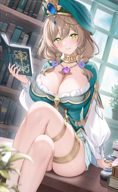 Enjoying a good book