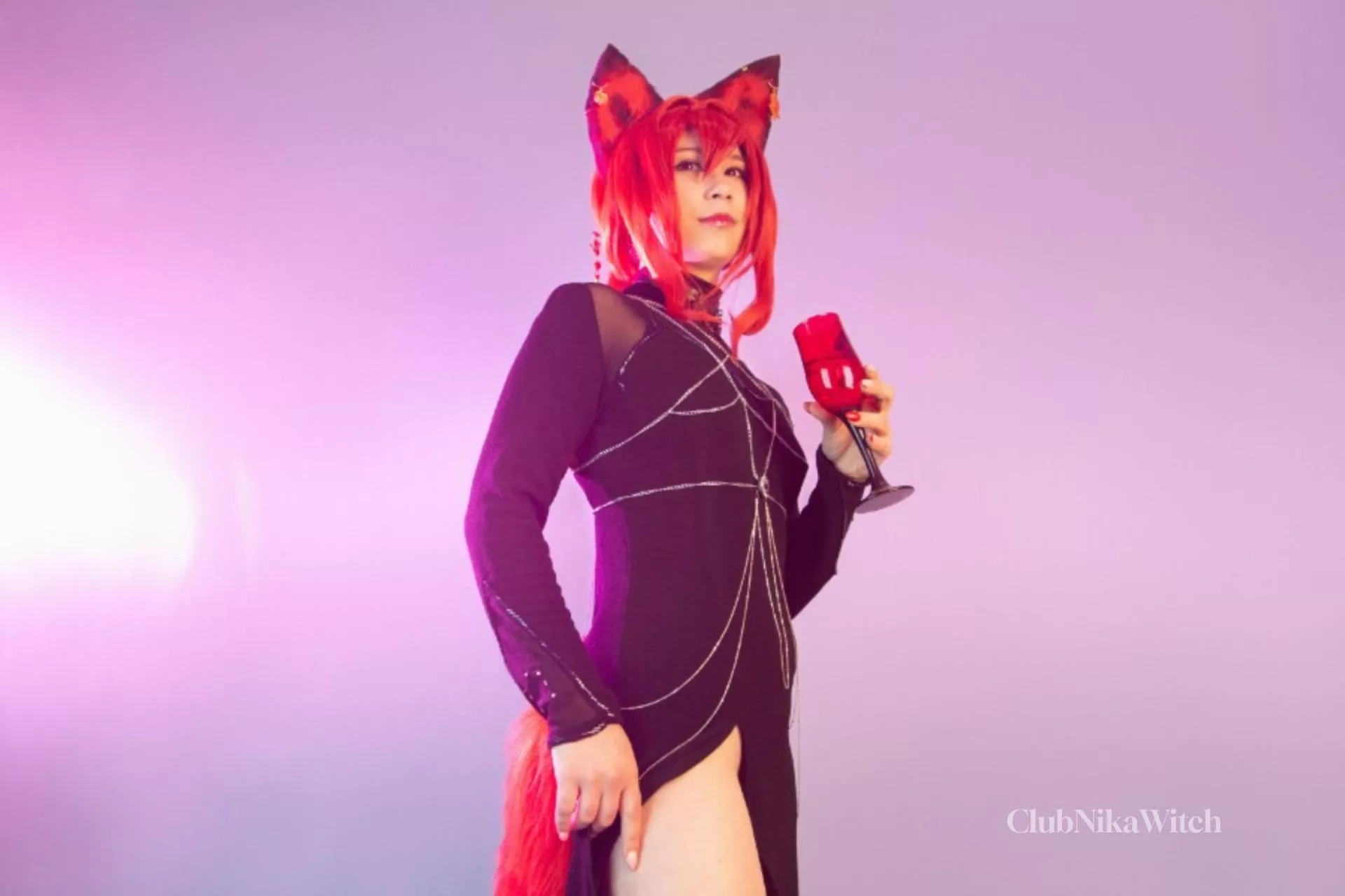 Fem version fox Diluc cosplay by ClubNikaWitch