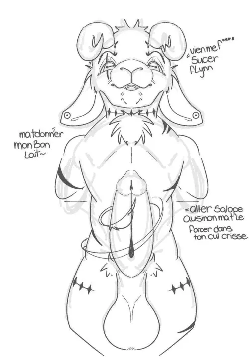 French goat incoming~ (art by me)