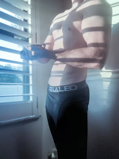 Go ahead feel my arms(M)