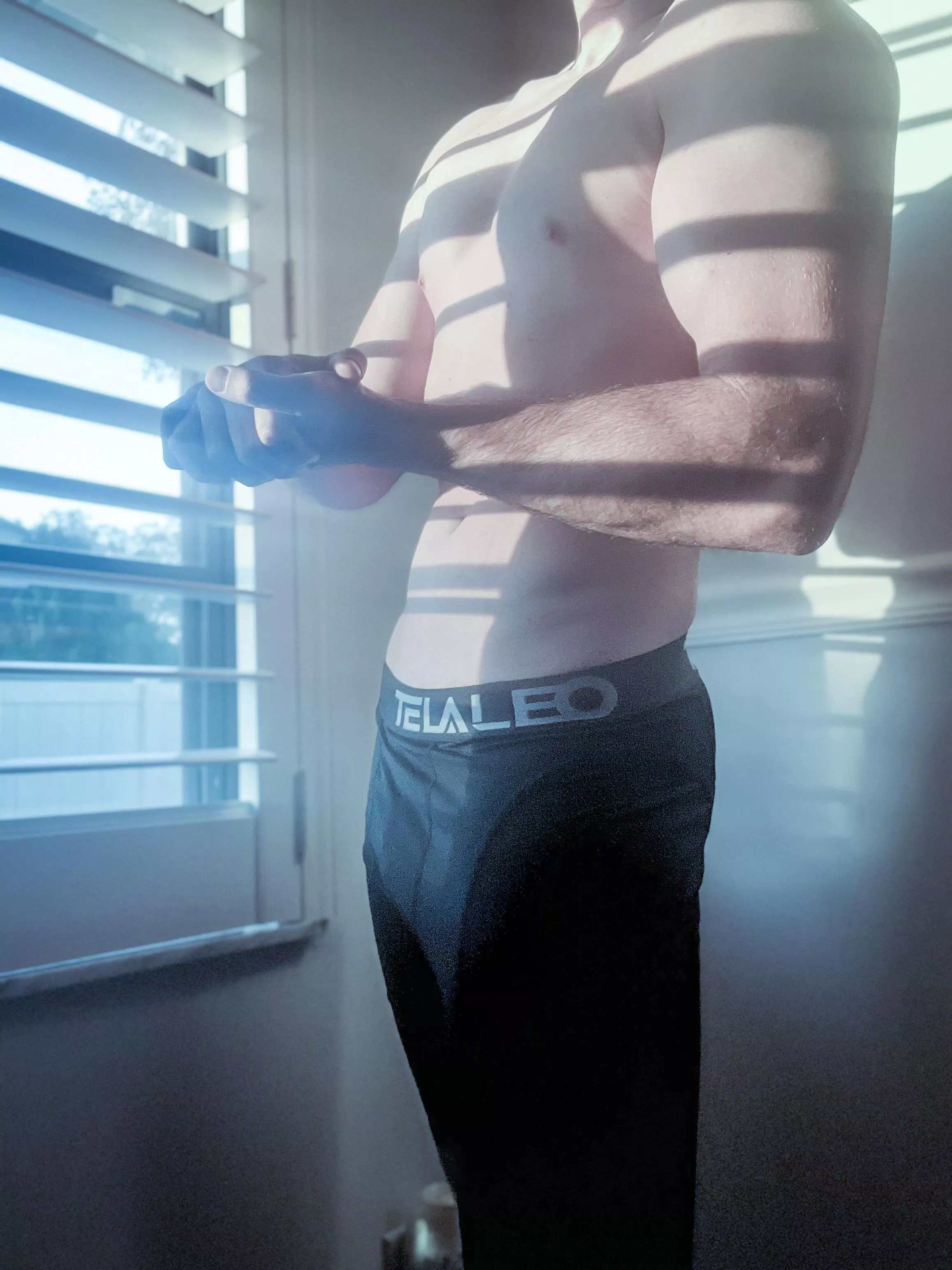 Go ahead feel my arms(M)