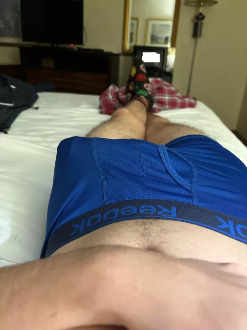 Hard and horny in the hotel lol
