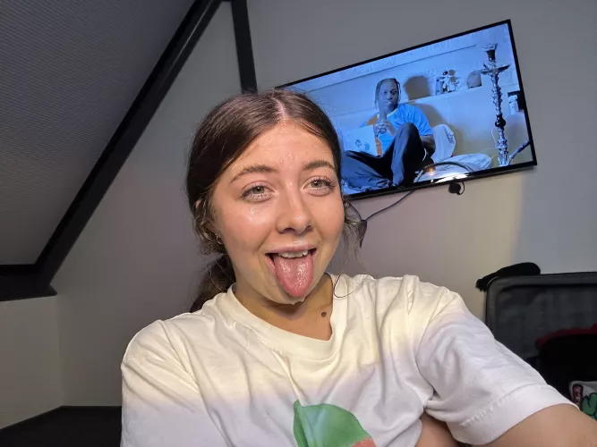 Hot cum all over my face