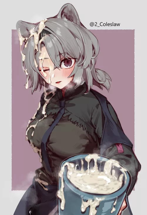 How about a glass of hot cum? [Absinthe from Arknights; By: 2_Coleslaw]