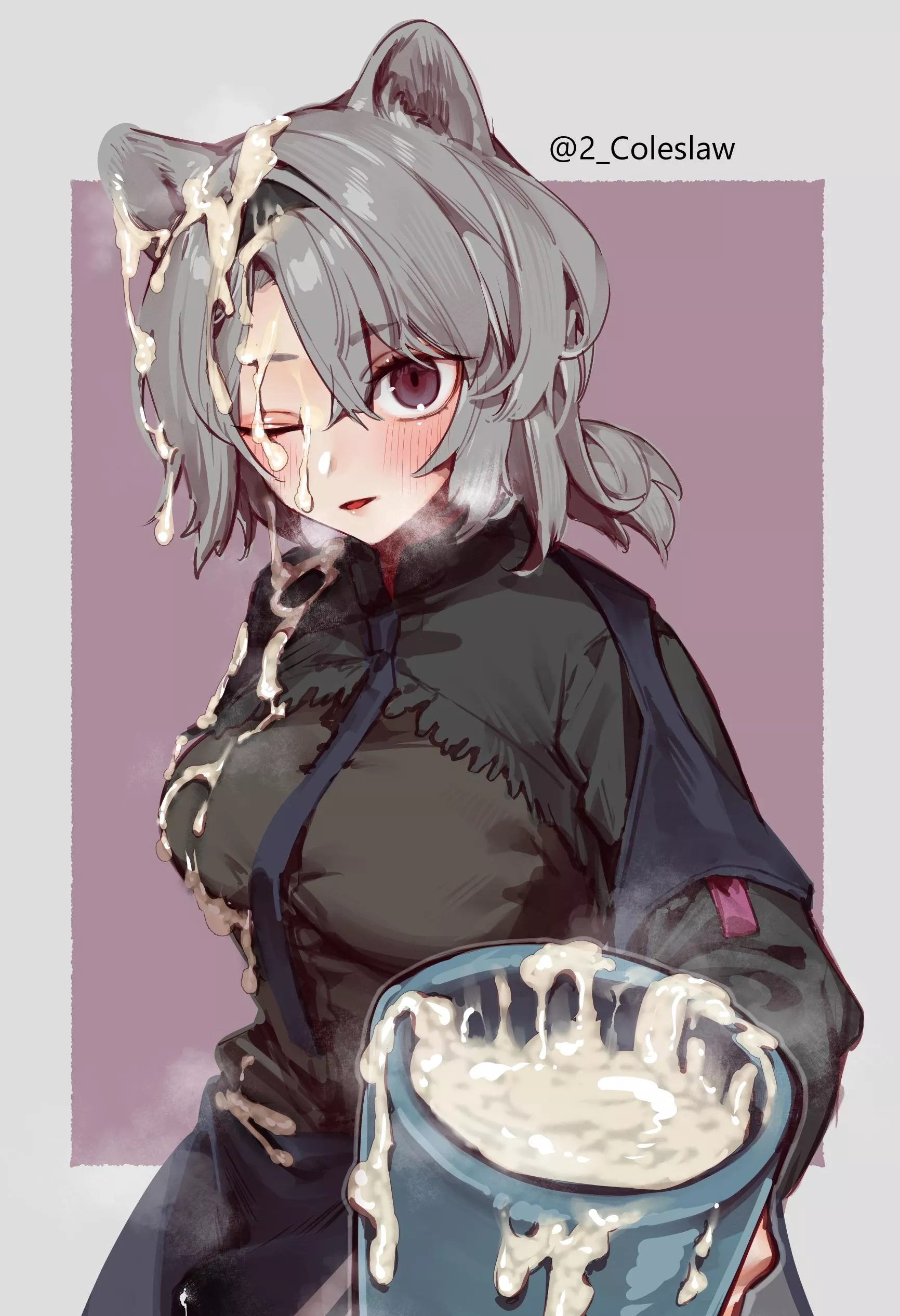 How about a glass of hot cum? [Absinthe from Arknights; By: 2_Coleslaw]