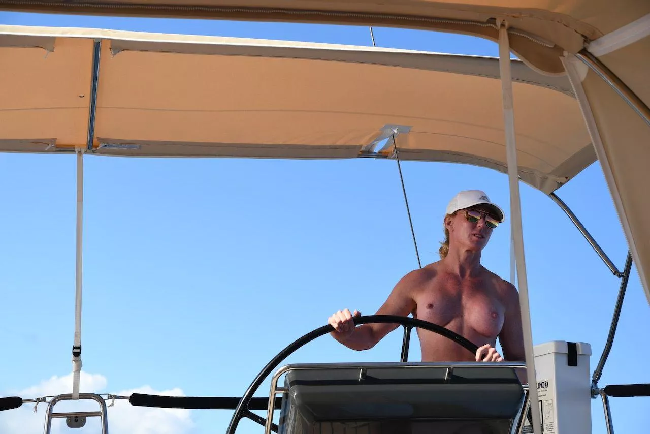 I actually think it was on autopilot and I was looking to port for crab pots [f]