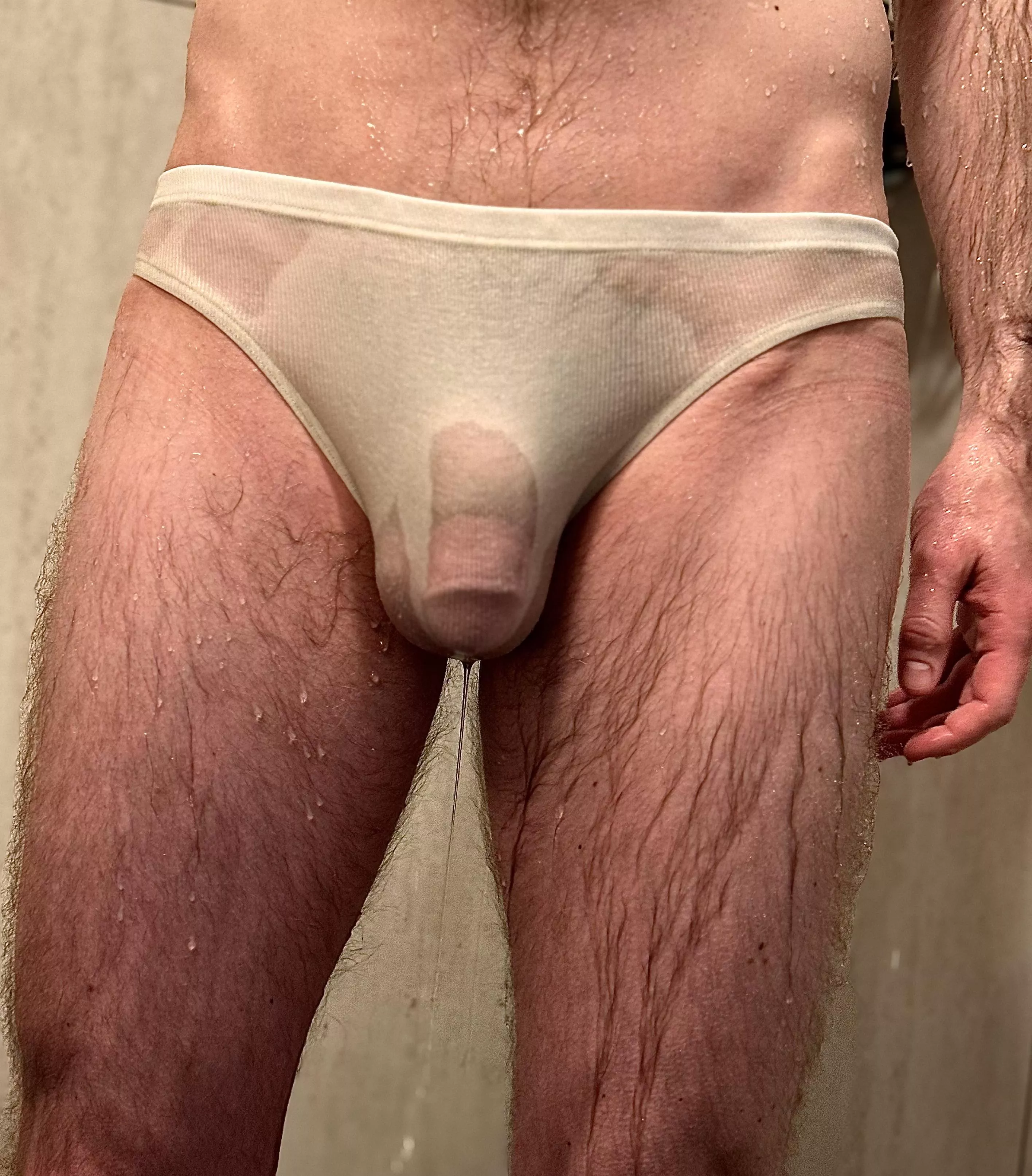 Let’s have a wet briefs contest… I’ll go first. 😈