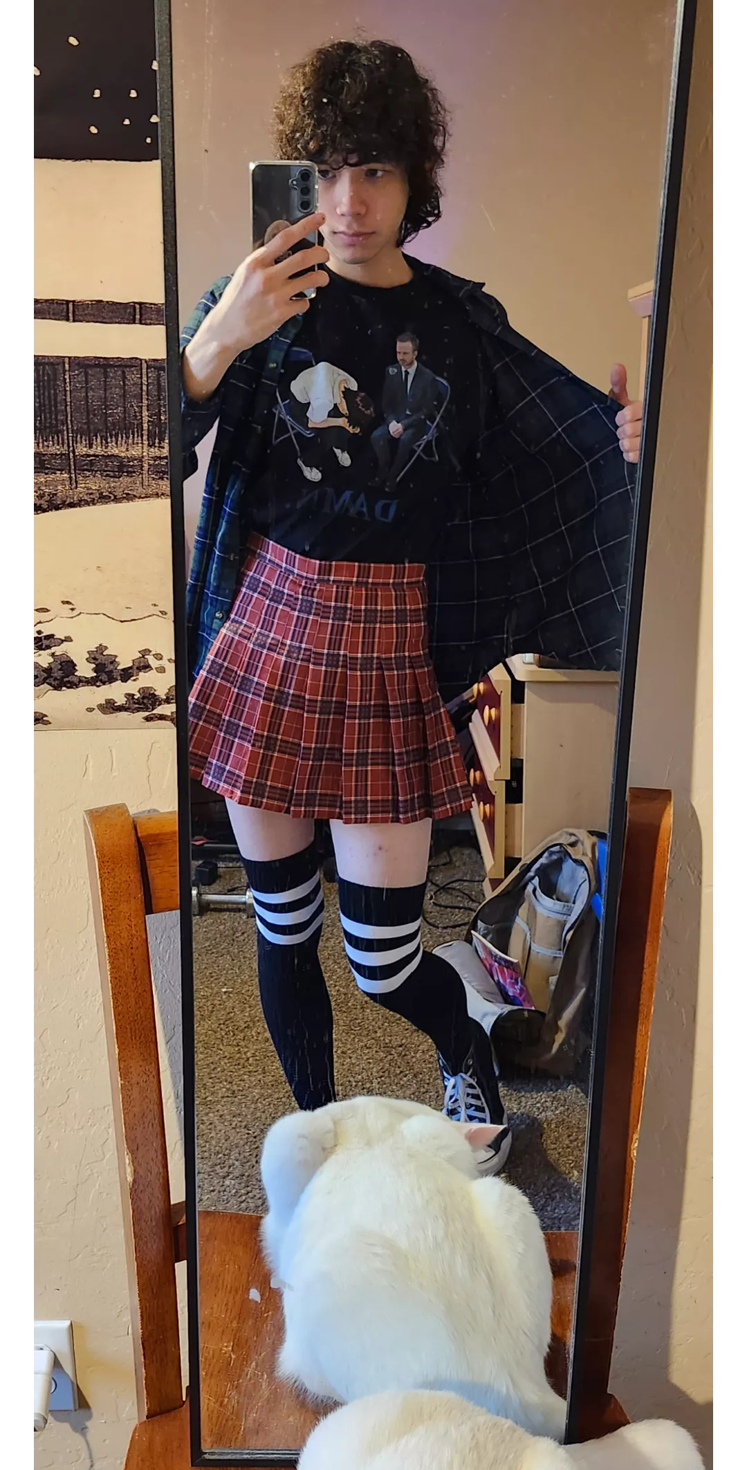 Plaid> ft. Shinji, Jesse Pinkman, and my cat