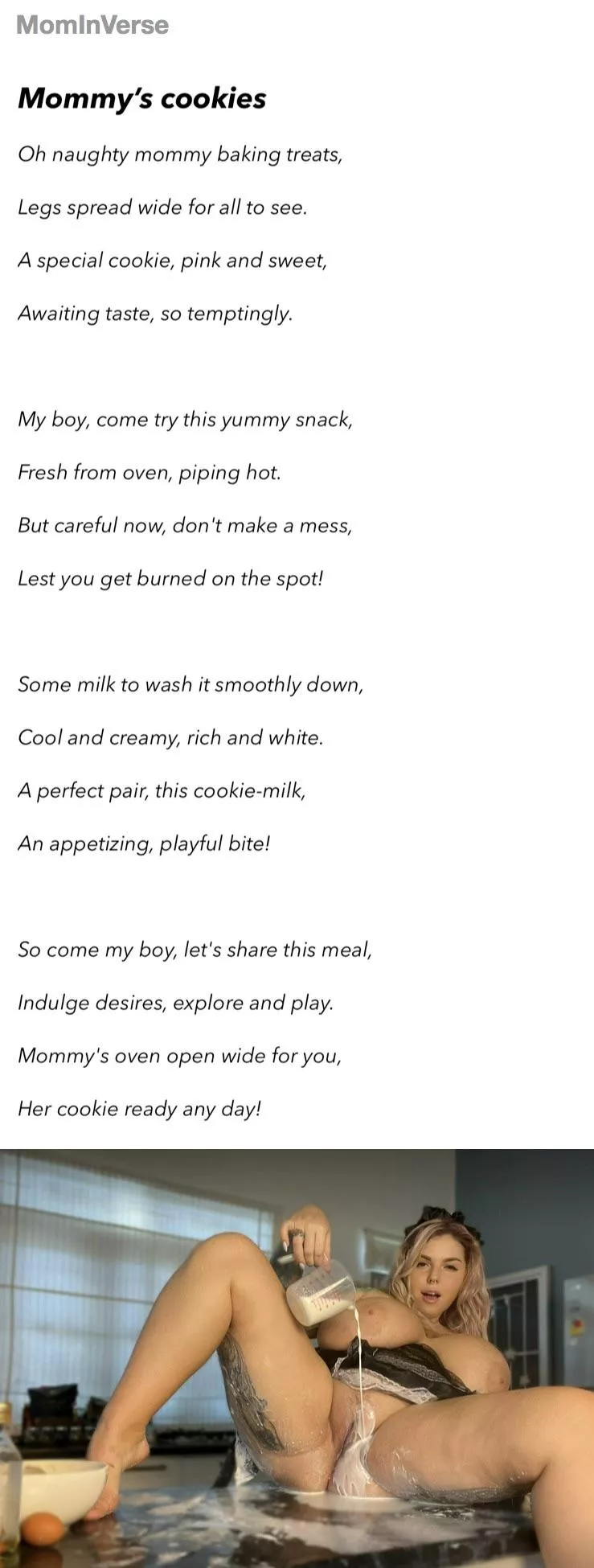 [POEM] Mommy’s Best Cookie