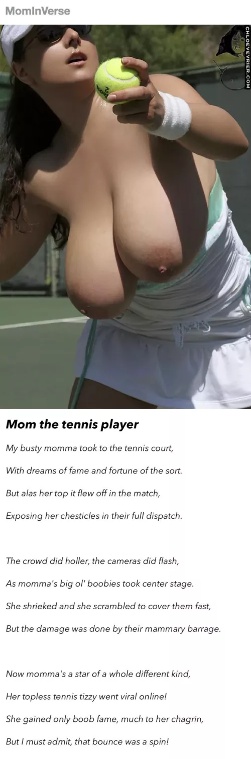 [POEM] MOM:The Tennis player
