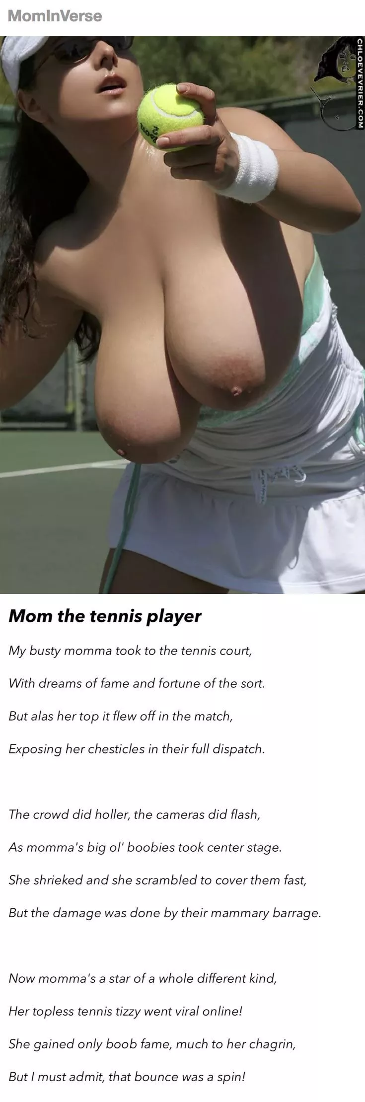 [POEM] MOM:The Tennis player