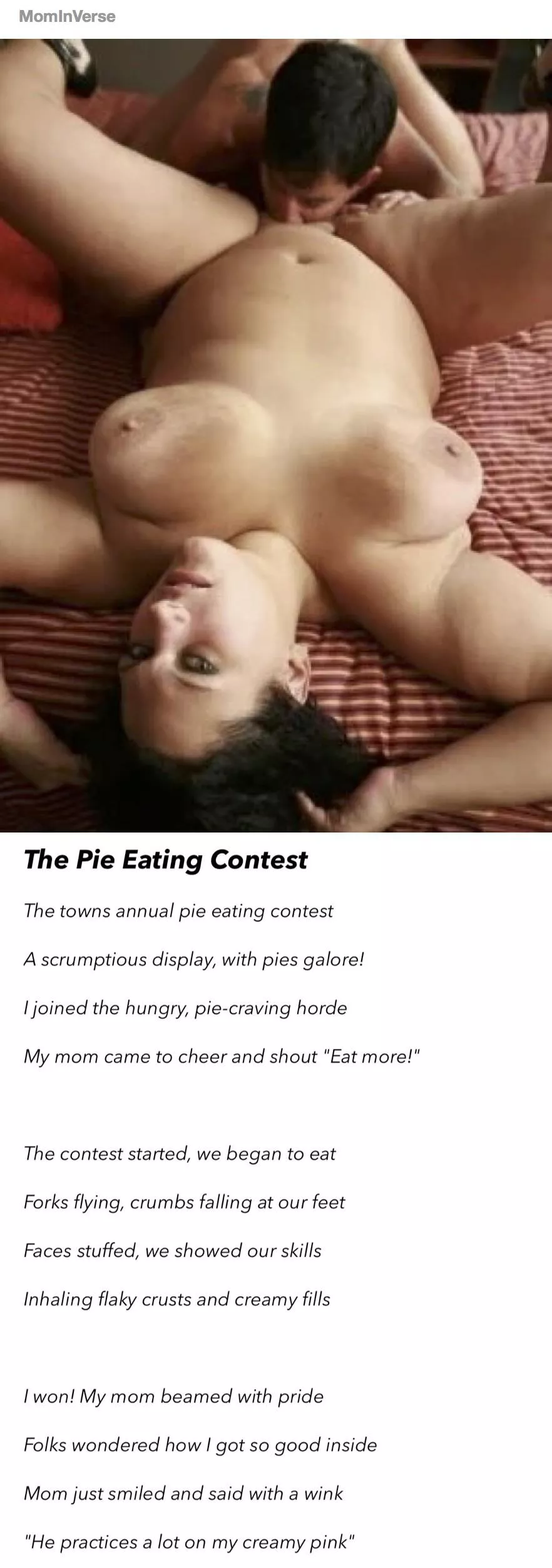 [POEM] The Pie Eating Contest