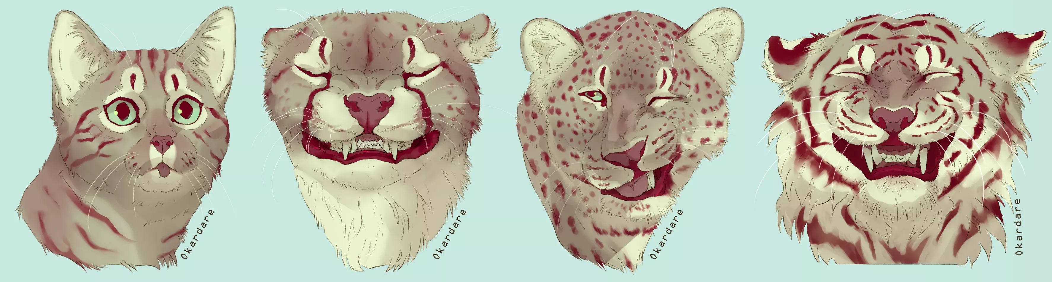 Silly faces (felines)