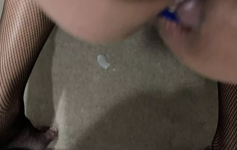 Some dripped out my pussy. You gonna clean it up for me?