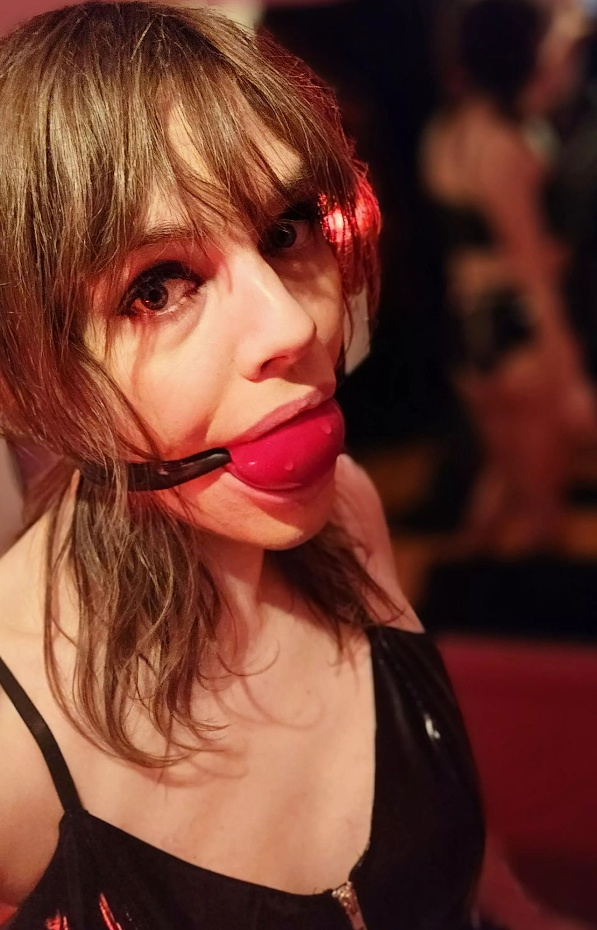 Some say I'm cute in ball gags