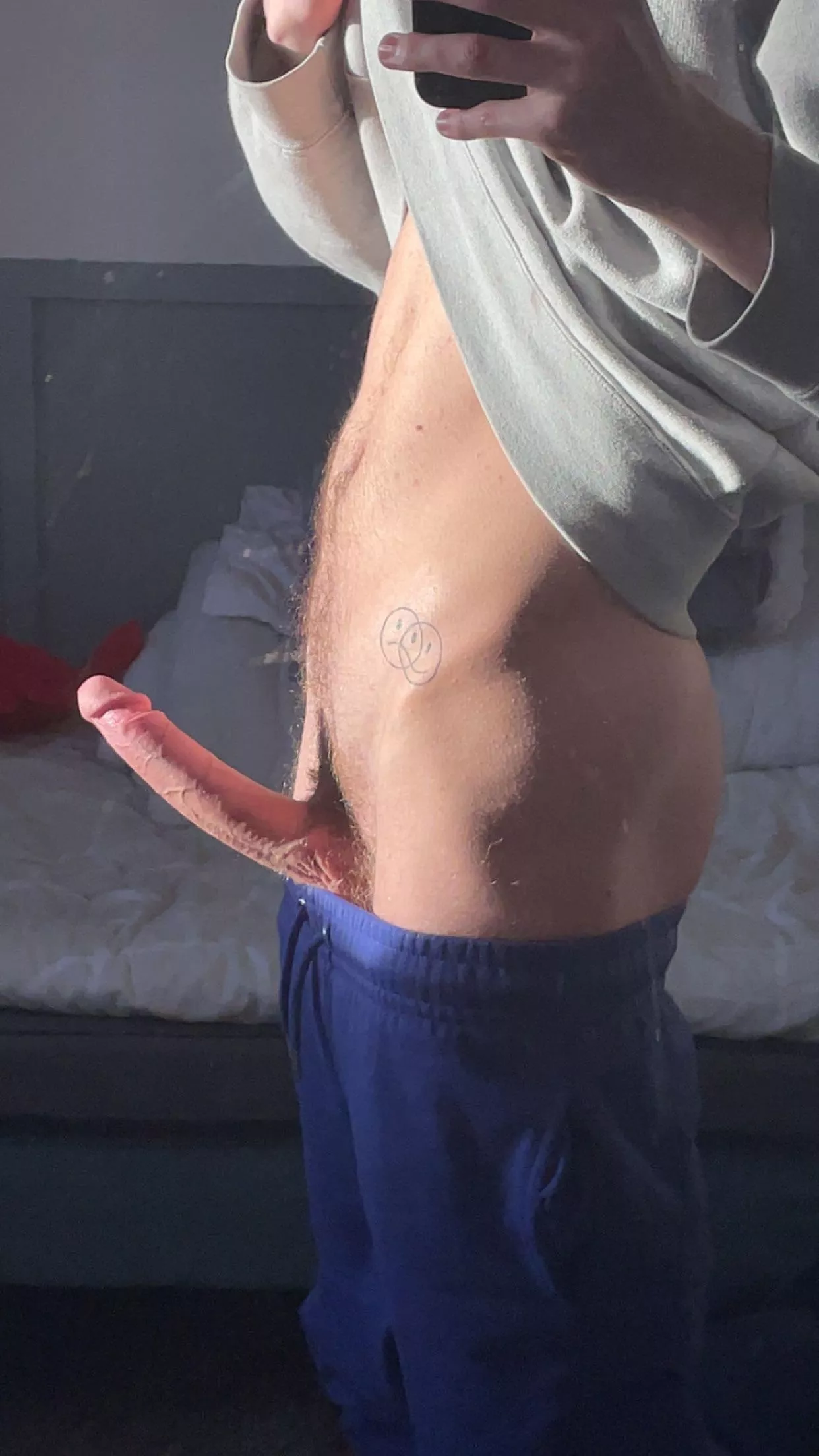 Suck my cock but be quiet don’t wanna get caught 😈