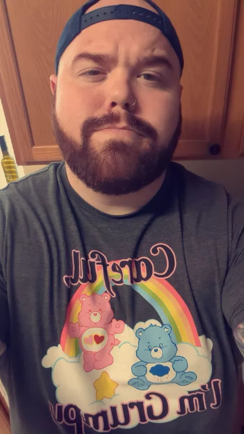 Who else couldn’t pass up this shirt? Grumpy face to match grumpy bear!