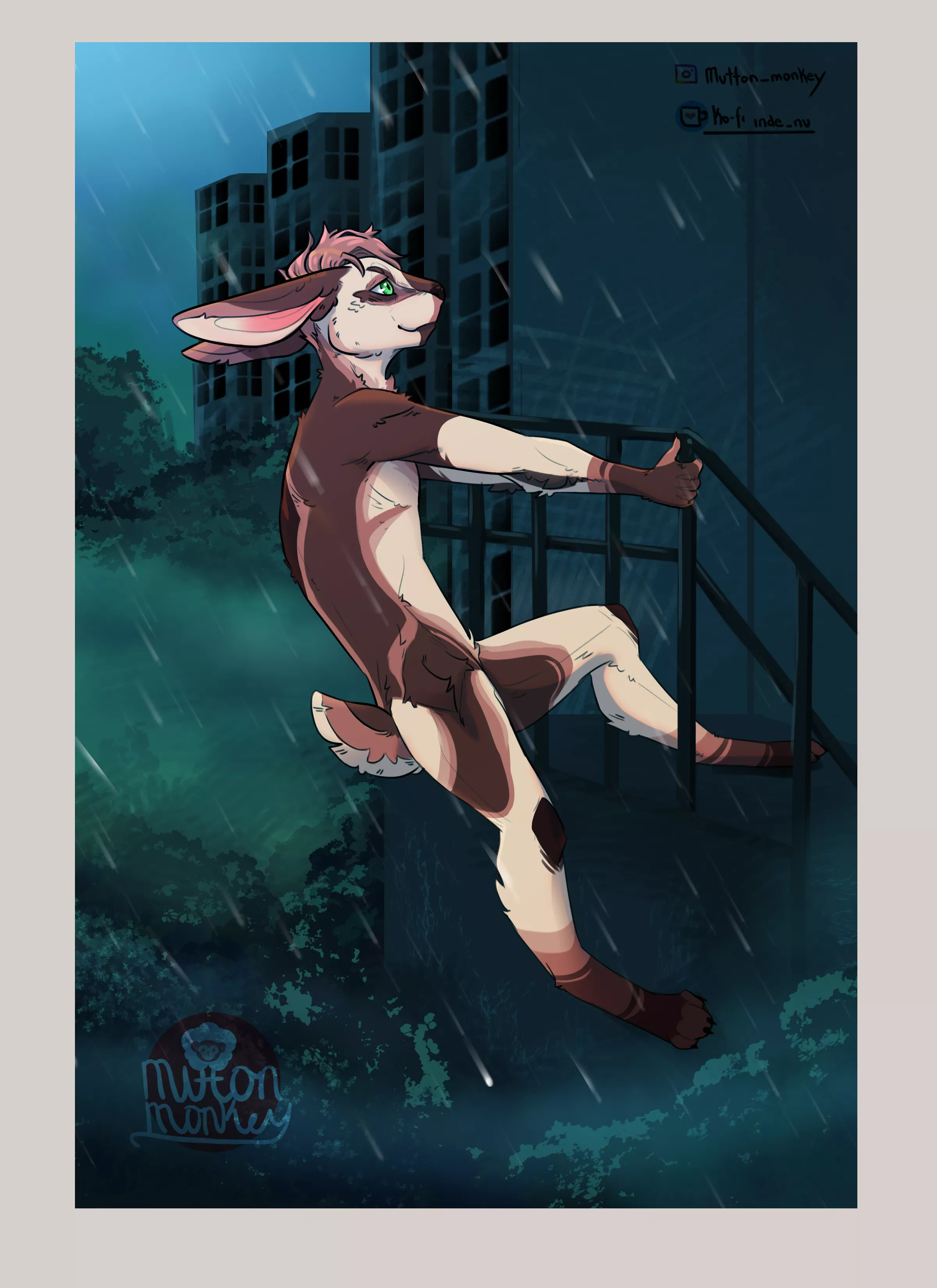 100 furry challenge number 21 youreoutnumbered1to1 (art by me)