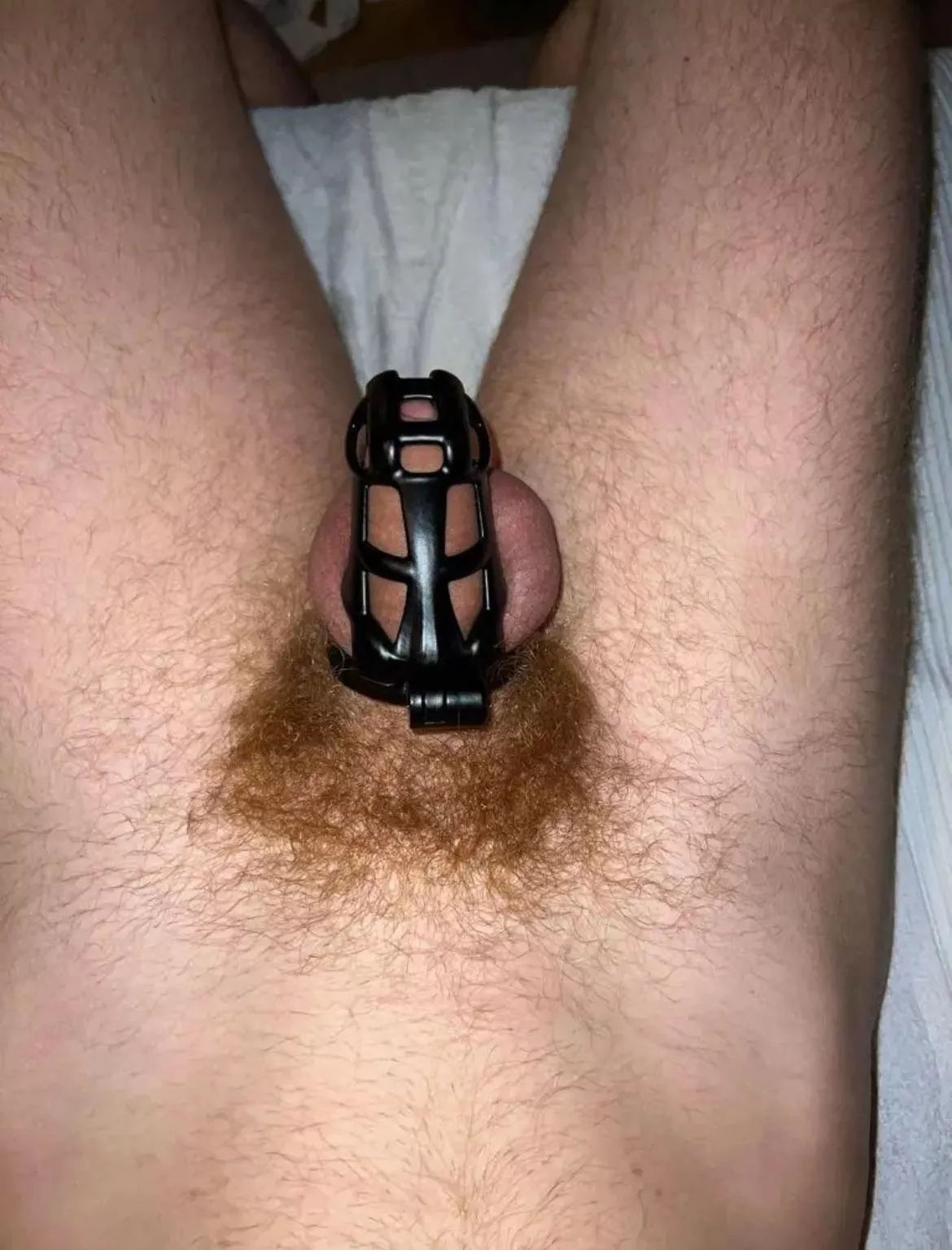 1st time having my cock locked by bf