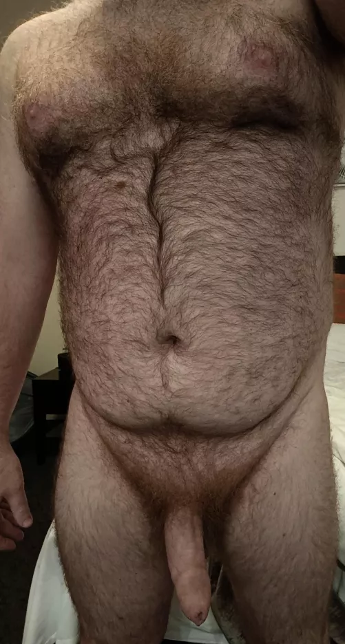 [38] Hairy Aussie stroking nude