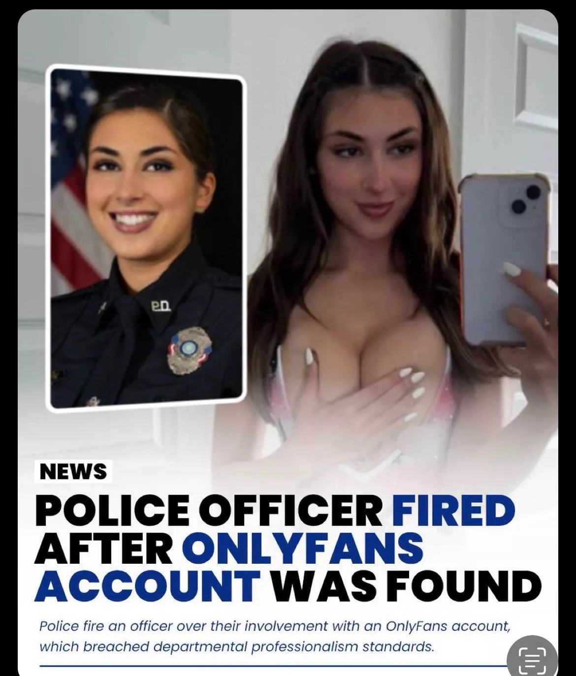 Anyone know her name ? Cop from MN . No mention of her name