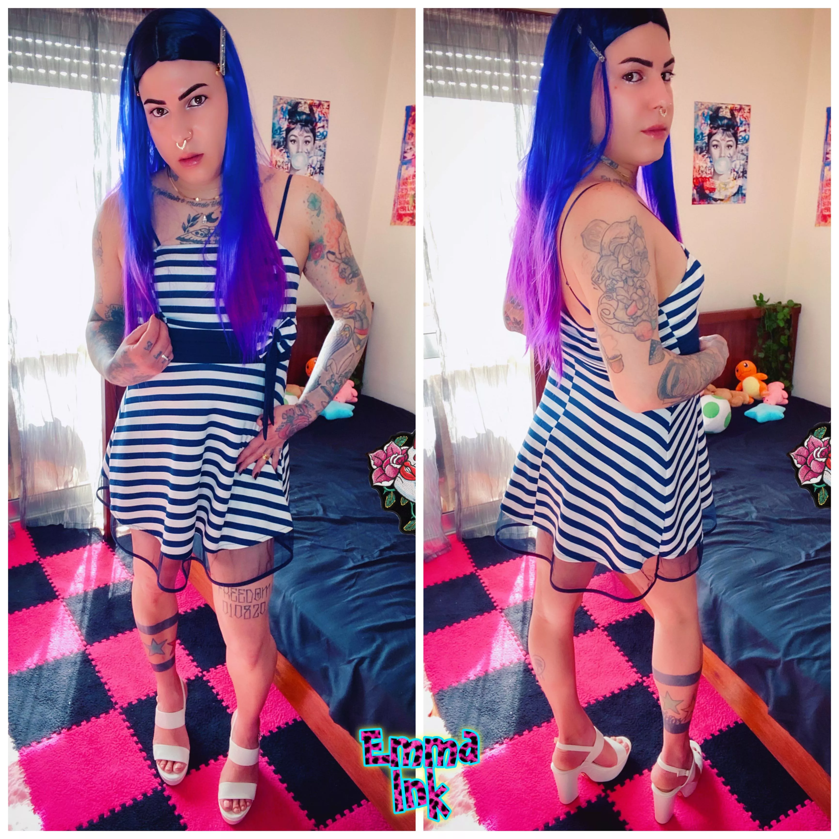 Do you like my new dress? 🤍💙