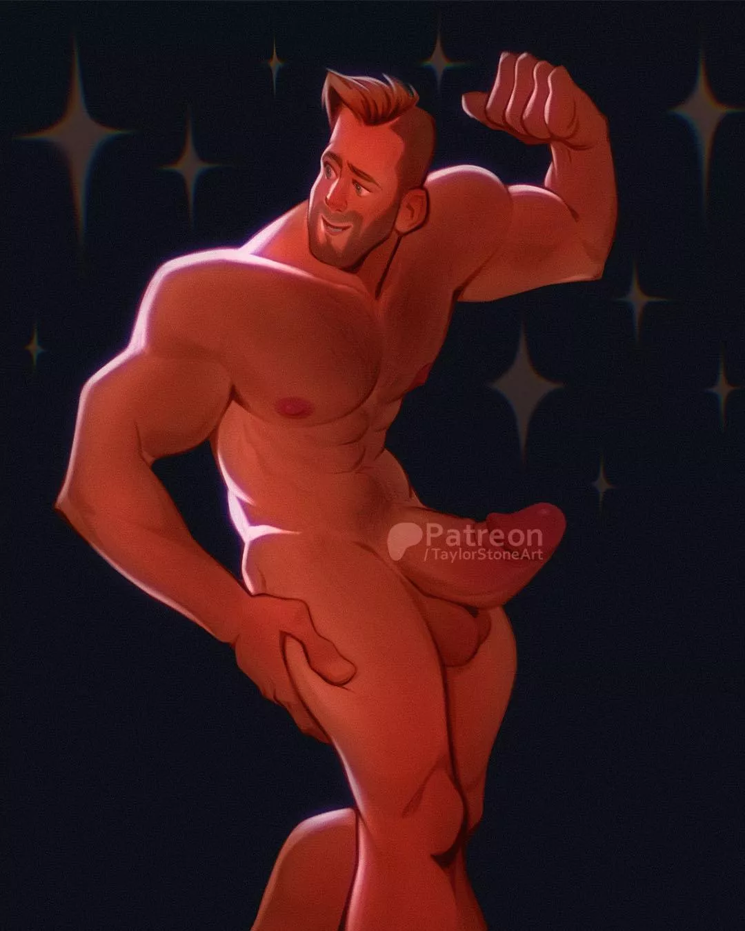 Flexing (Art by me @taylorstoneart)